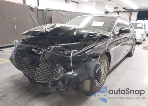 2021 Genesis G90 5.0 Ultimate Rwd z USA, uszkodzony, nr VIN KMTF54PH1MU090273